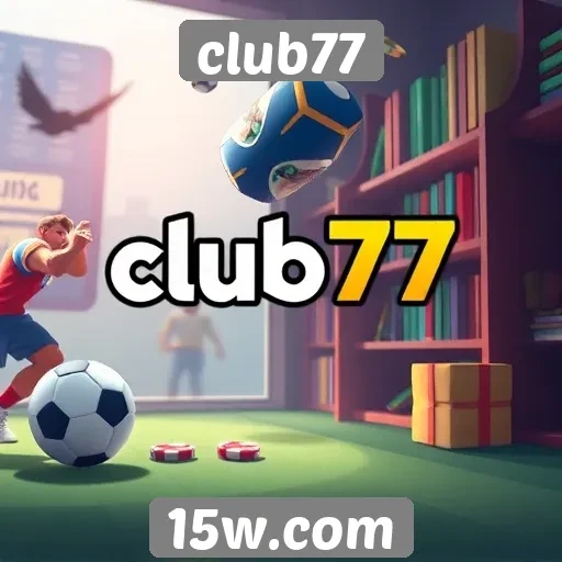 Exploração da biblioteca de jogos no site Club77